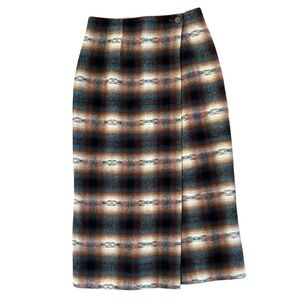 Incredible Vintage Wool Skirt 7/8 plaid chic sexy retro 1940s style Irish riding